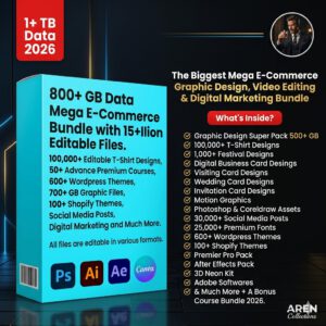 The 2026 E-Commerce Godmode: 800GB+ of Assets to Dominate Design, Video & Marketing