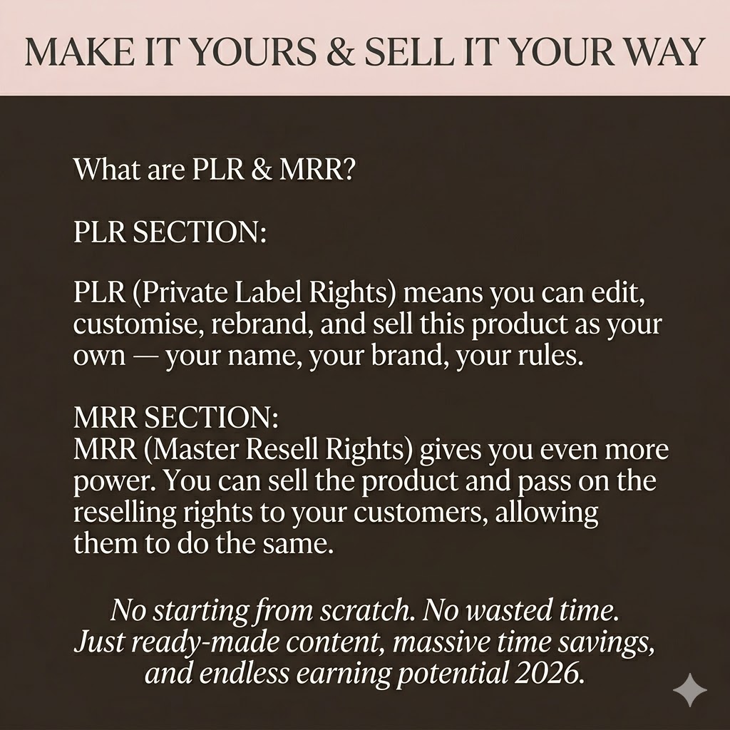 "The 2026 Faceless Creator Starter Kit: Premium DFY Templates with Master Resell Rights (MRR)" - Image 3