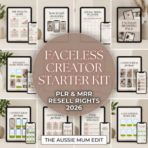 "The 2026 Faceless Creator Starter Kit: Premium DFY Templates with Master Resell Rights (MRR)"