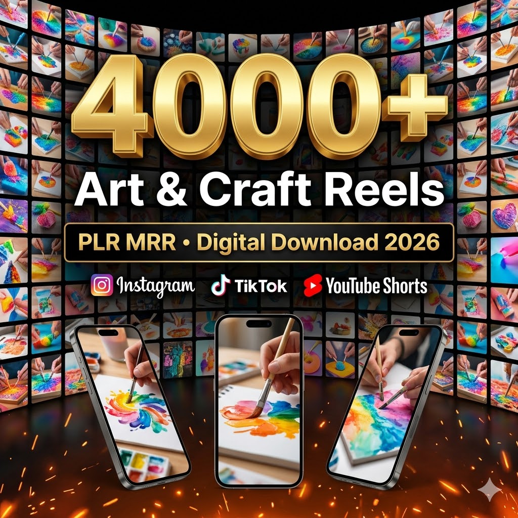 "Launch Your Art & Craft Empire: 2026 Master Bundle of 4000+ Premium Shorts for Instagram, TikTok & YouTube!"