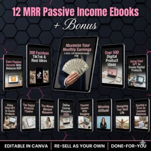 "The 2026 Passive Income Master Vault: 12+ High-Ticket MRR eBooks to Launch Your Digital Empire!"