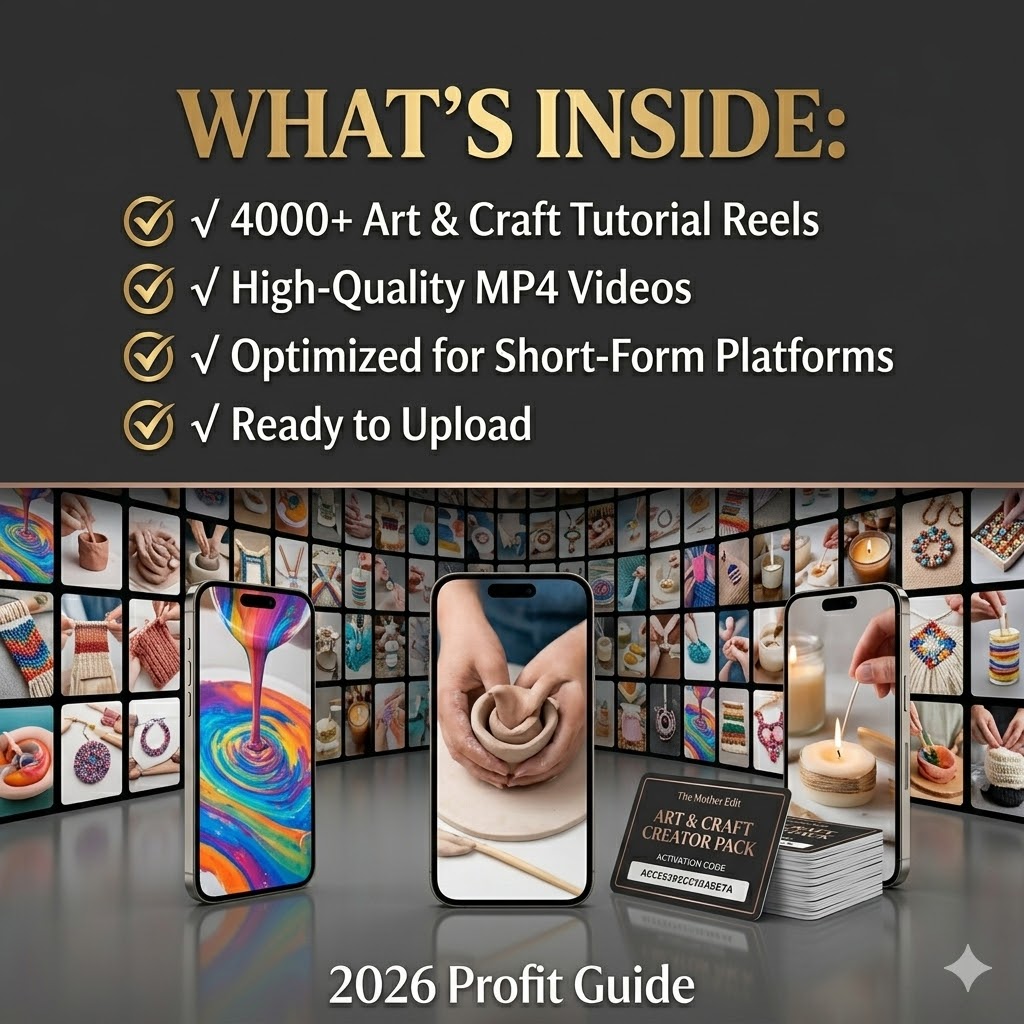 "Launch Your Art & Craft Empire: 2026 Master Bundle of 4000+ Premium Shorts for Instagram, TikTok & YouTube!" - Image 3