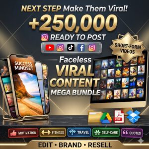 Ultimate 250,000+ Faceless Viral Reels Mega Bundle (2026 Edition)