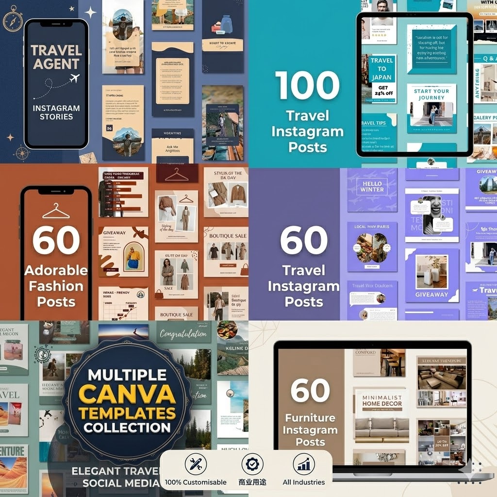 Save 100+ Hours of Designing: 3500+ Premium Canva Templates Mega Bundle - Image 3