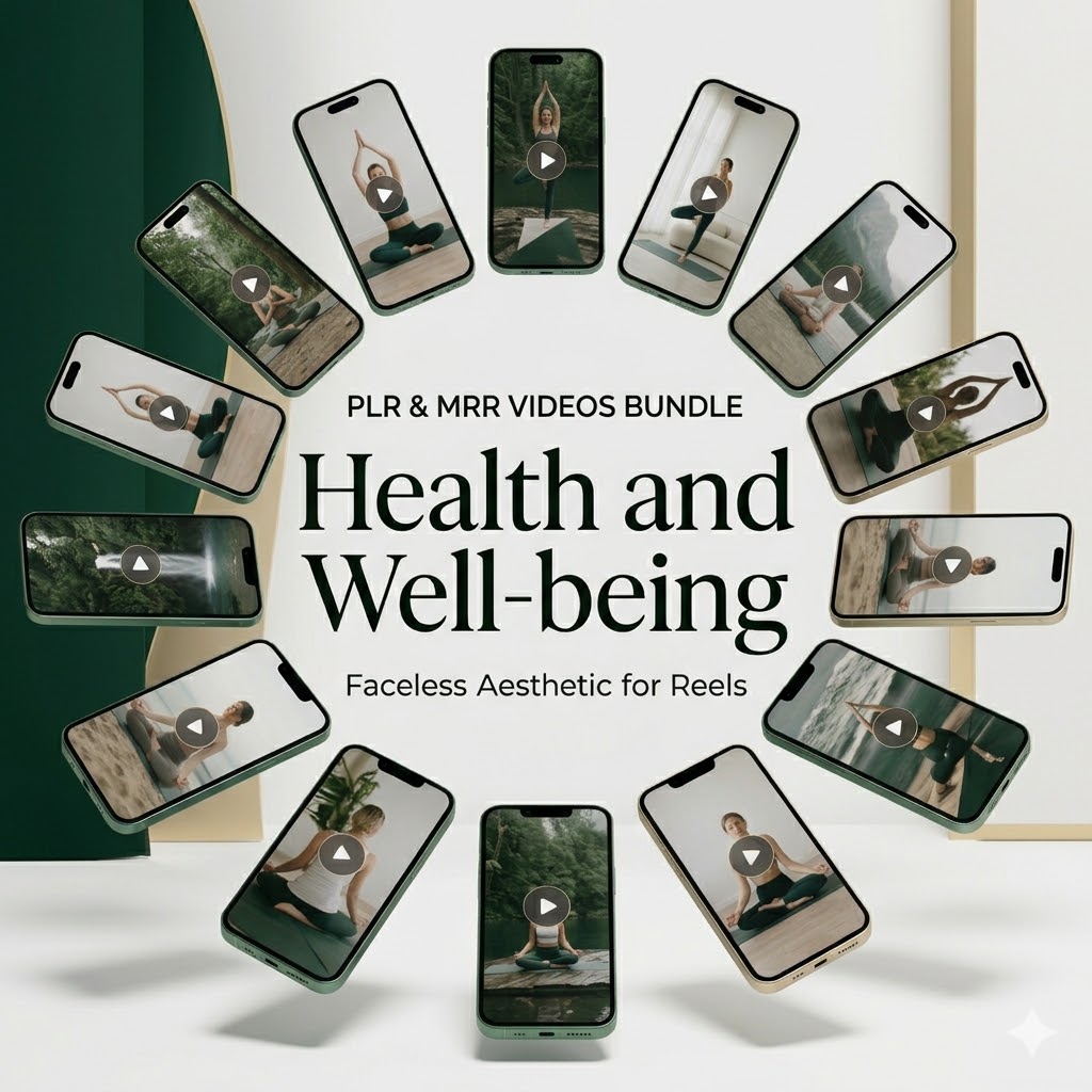 "The Ultimate Faceless Aesthetic: 100+ Wellness Reels for Effortless Content Creation."