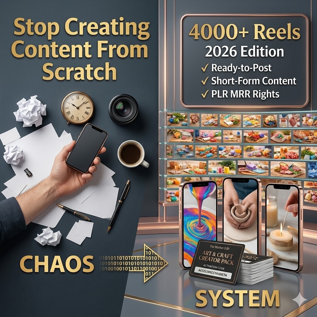 "Launch Your Art & Craft Empire: 2026 Master Bundle of 4000+ Premium Shorts for Instagram, TikTok & YouTube!" - Image 4