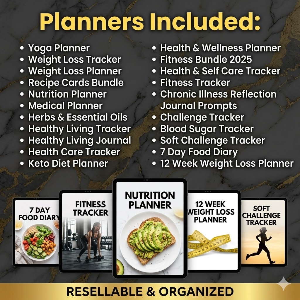 The Ultimate 20+ Fitness Planners PLR/MRR Mega Bundle - Image 6
