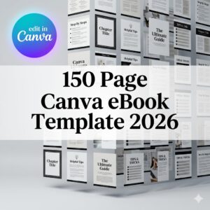 The 150-Page Canva eBook Master-Template: Create, Launch & Sell Your Professional Course Today