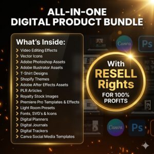 "The World's Largest 75M+ Digital Products Bundle: Commercial MRR + PLR Included – Ready to Rebrand, Resell, and Dominate!"