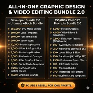 "The World's Largest 75M+ Digital Products Bundle: Commercial MRR + PLR Included – Ready to Rebrand, Resell, and Dominate!"
