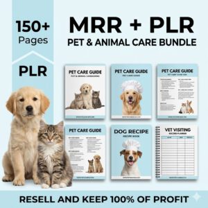 Pet Care Planner Bundle | PLR MRR (Digital Download)