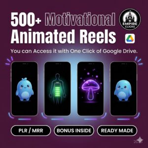 "Ultimate 500+ Motivational Reels Bundle (PLR/MRR): The Complete Faceless Growth Kit for 2026!"