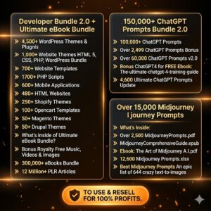 "The World's Largest 75M+ Digital Products Bundle: Commercial MRR + PLR Included – Ready to Rebrand, Resell, and Dominate!"
