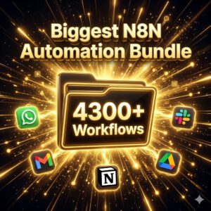 4300+ N8N Automation Workflow Templates | Business & Marketing (Digital Download)