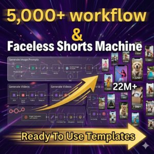 5000+ Automations n8n Workflow + Faceless Video Generator Ai Agents | Chatgpt