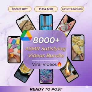 8000+ ASMR Satisfying Videos Bundle | MRR & PLR Included
