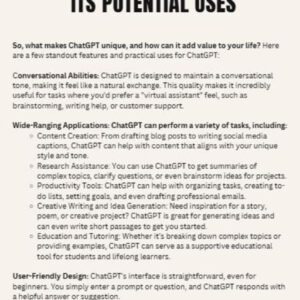 ChatGPT The Beginner's Guide: Learn How to Use AI Like a Pro PLR & MRR Digital Download eBook – Ready to Resell!