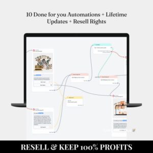 "DFY 12 Manychat Automation Flows: Full PLR & MRR Rights – Automate Your Sales & Scale Your Faceless Business on Autopilot!"